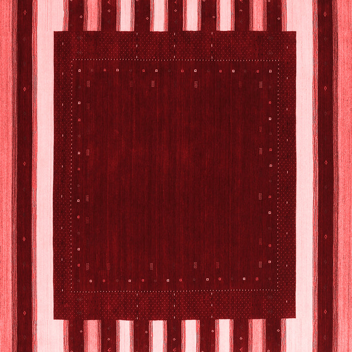 Machine Washable Abstract Red Contemporary Rug, wshcon2335red