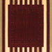 Square Abstract Brown Contemporary Rug, con2335brn