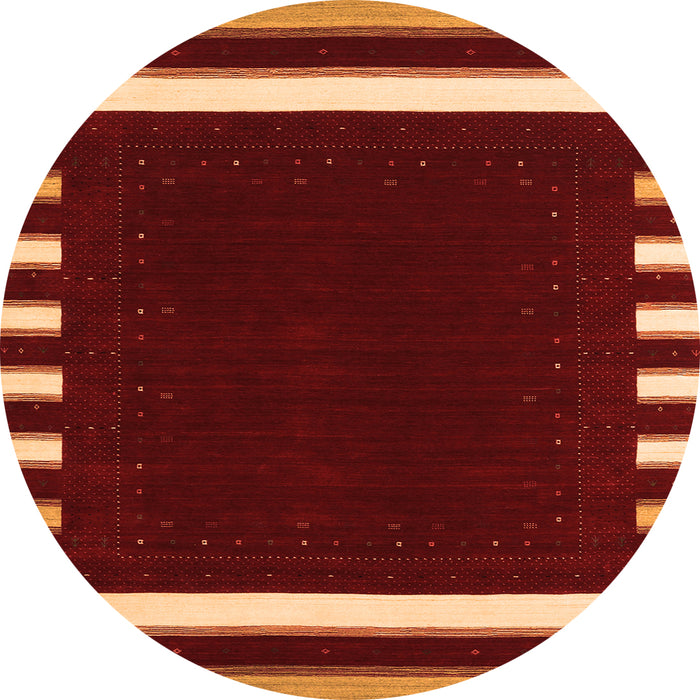 Machine Washable Abstract Orange Contemporary Area Rugs, wshcon2335org