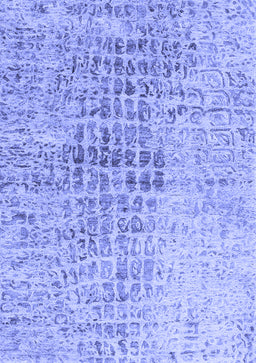 Abstract Blue Contemporary Rug, con2336blu