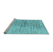 Sideview of Machine Washable Abstract Light Blue Contemporary Rug, wshcon2336lblu