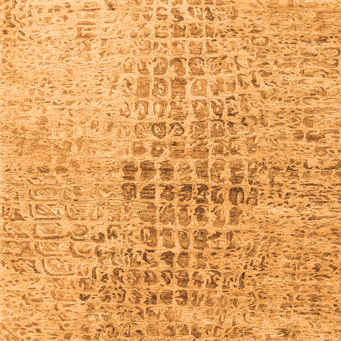 Serging Thickness of Abstract Orange Contemporary Rug, con2336org