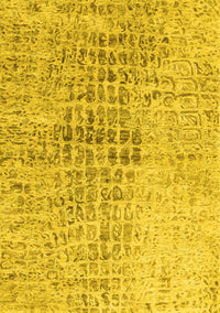 Abstract Yellow Contemporary Rug, con2336yw