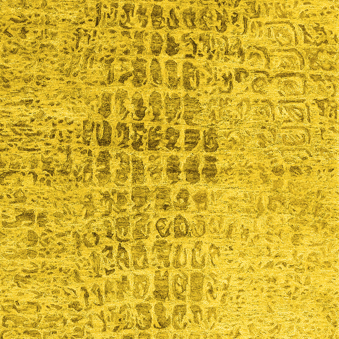 Abstract Yellow Contemporary Rug, con2336yw