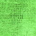 Serging Thickness of Abstract Green Contemporary Rug, con2336grn