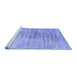 Sideview of Machine Washable Abstract Blue Contemporary Rug, wshcon2336blu