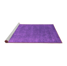 Sideview of Machine Washable Abstract Pink Contemporary Rug, wshcon2337pnk