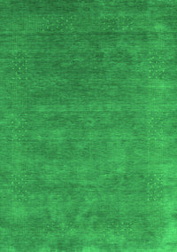 Abstract Green Contemporary Rug, con2337grn