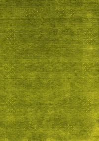 Abstract Yellow Contemporary Rug, con2337yw