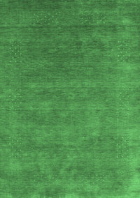 Abstract Emerald Green Contemporary Rug, con2337emgrn