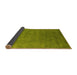 Sideview of Abstract Yellow Contemporary Rug, con2337yw