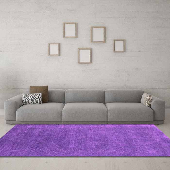 Machine Washable Abstract Pink Contemporary Rug in a Living Room, wshcon2337pnk