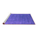 Sideview of Machine Washable Abstract Purple Contemporary Area Rugs, wshcon2337pur