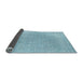 Thickness of Contemporary Sky Blue Modern Rug, con2338