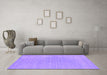 Machine Washable Abstract Purple Contemporary Area Rugs in a Living Room, wshcon2338pur