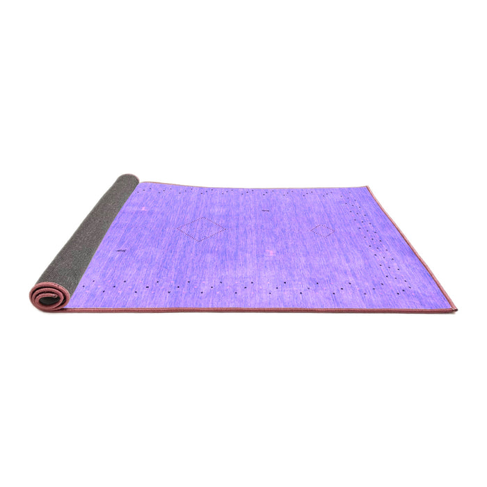 Sideview of Abstract Purple Contemporary Rug, con2338pur