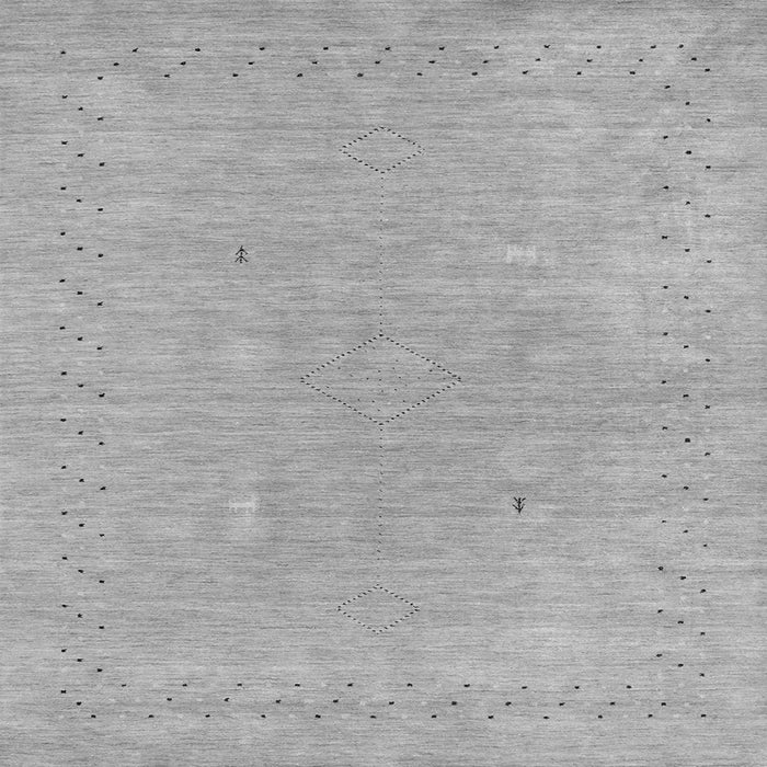 Serging Thickness of Abstract Gray Contemporary Rug, con2338gry