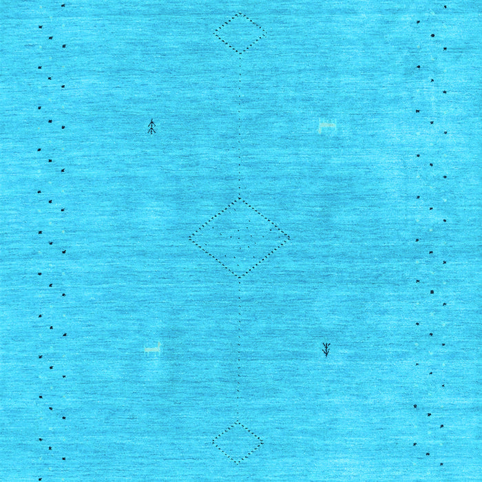 Abstract Light Blue Contemporary Rug, con2338lblu