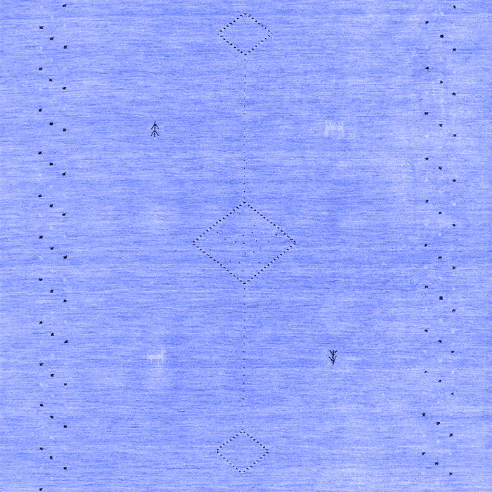 Abstract Blue Contemporary Rug, con2338blu