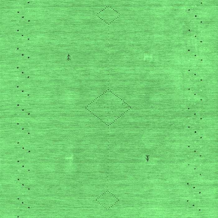 Abstract Emerald Green Contemporary Rug, con2338emgrn