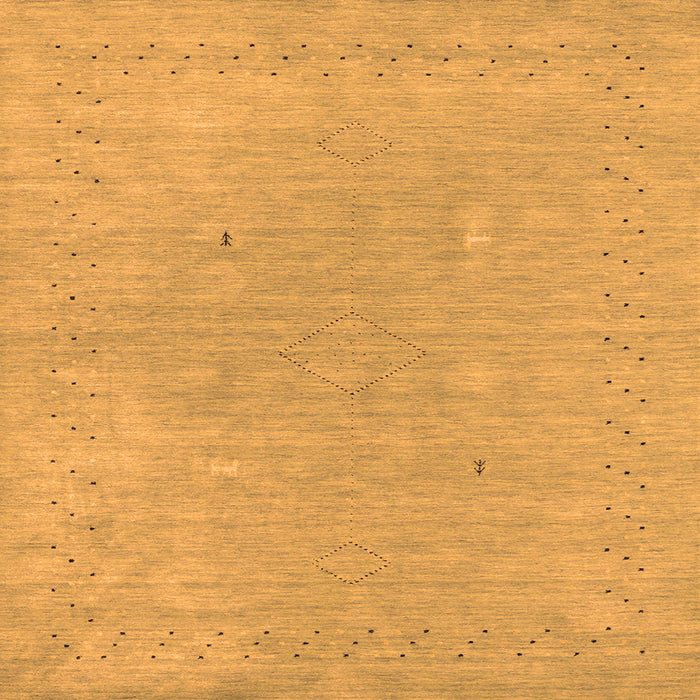 Serging Thickness of Abstract Orange Contemporary Rug, con2338org