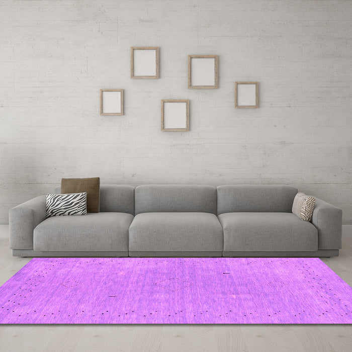 Machine Washable Abstract Pink Contemporary Rug in a Living Room, wshcon2338pnk