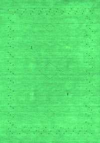 Abstract Green Contemporary Rug, con2338grn