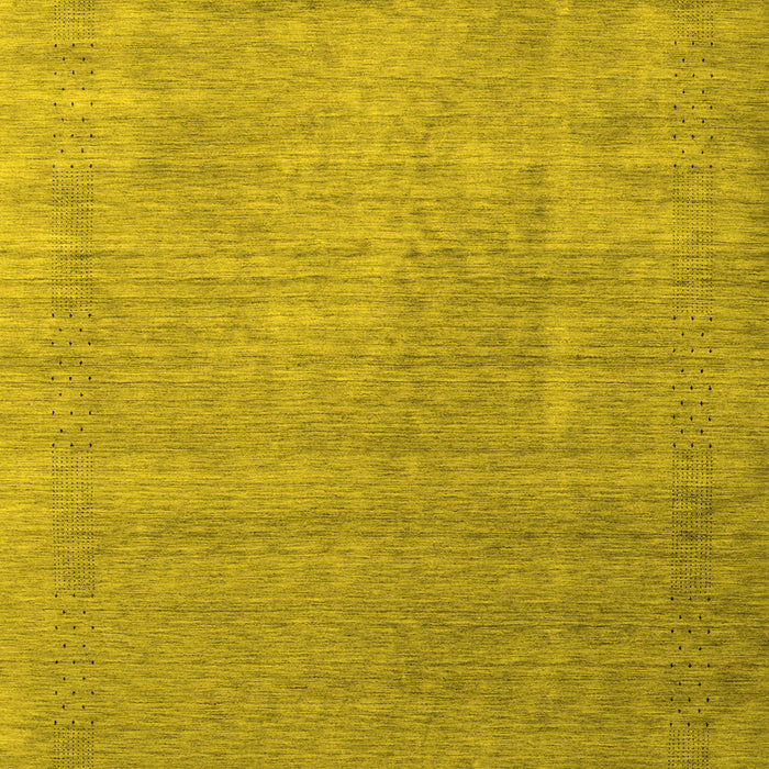 Machine Washable Abstract Yellow Contemporary Rug, wshcon2339yw