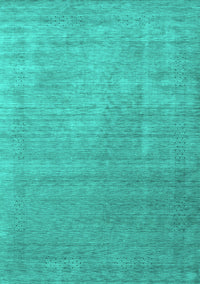 Abstract Turquoise Contemporary Rug, con2339turq