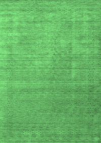 Abstract Emerald Green Contemporary Rug, con2339emgrn