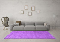 Machine Washable Abstract Purple Contemporary Rug, wshcon2339pur