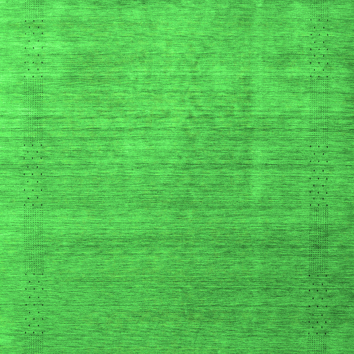 Serging Thickness of Machine Washable Abstract Green Contemporary Area Rugs, wshcon2339grn