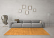 Machine Washable Abstract Orange Contemporary Area Rugs in a Living Room, wshcon2339org