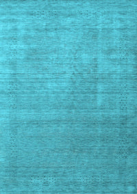 Abstract Light Blue Contemporary Rug, con2339lblu