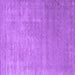 Square Machine Washable Abstract Purple Contemporary Area Rugs, wshcon2339pur