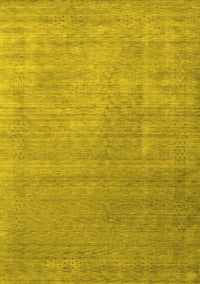 Abstract Yellow Contemporary Rug, con2339yw