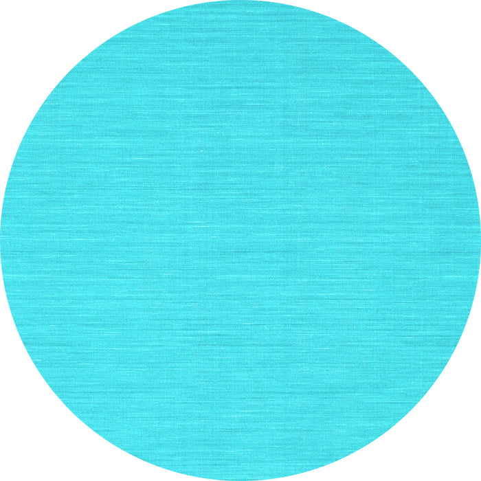 Round Abstract Light Blue Contemporary Rug, con233lblu