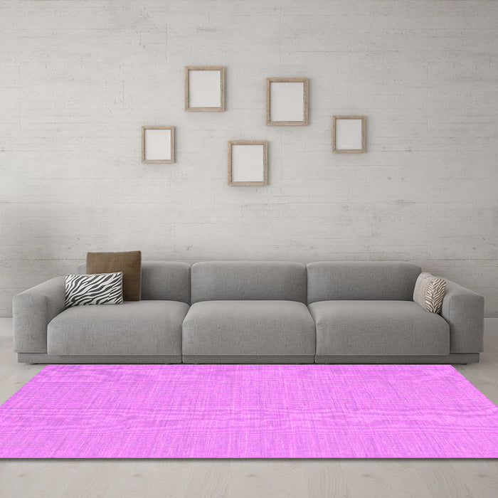 Machine Washable Abstract Pink Contemporary Rug in a Living Room, wshcon233pnk