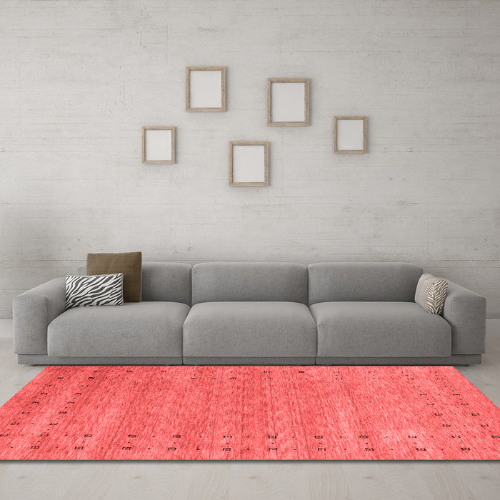 Contemporary Red Washable Rugs