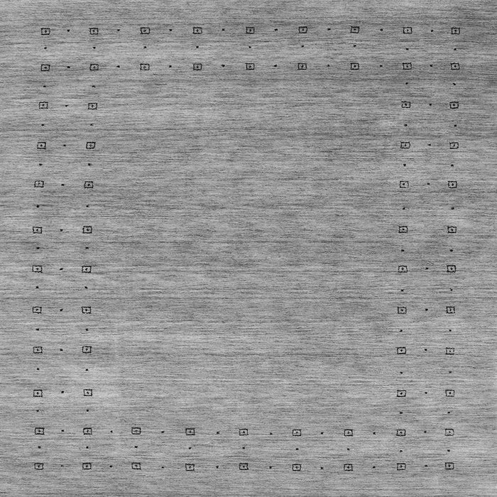 Round Machine Washable Abstract Gray Contemporary Rug, wshcon2340gry