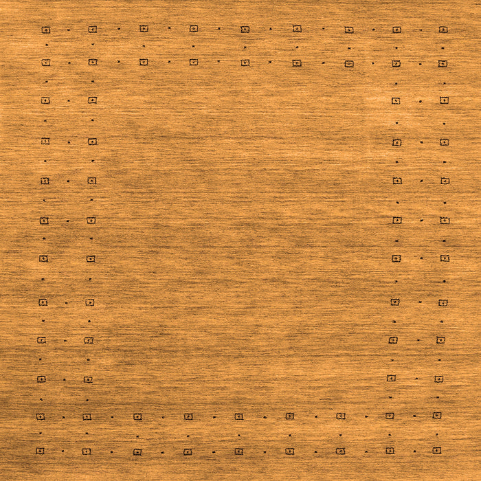 Round Machine Washable Abstract Orange Contemporary Area Rugs, wshcon2340org