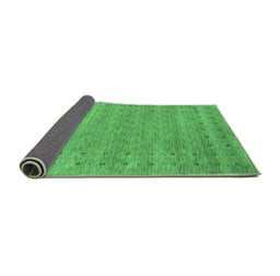 Sideview of Abstract Emerald Green Contemporary Rug, con2340emgrn
