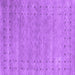 Square Abstract Purple Contemporary Rug, con2340pur