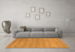 Machine Washable Abstract Orange Contemporary Area Rugs in a Living Room, wshcon2340org