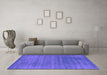 Machine Washable Abstract Purple Contemporary Area Rugs in a Living Room, wshcon2341pur