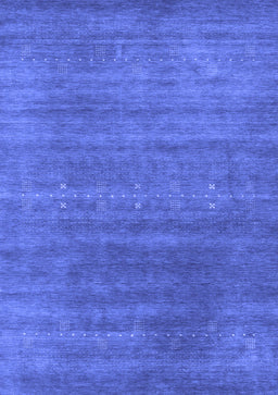 Abstract Blue Contemporary Rug, con2341blu