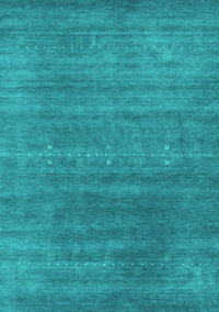 Abstract Turquoise Contemporary Rug, con2341turq