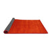 Thickness of Contemporary Red Modern Rug, con2342