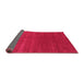 Sideview of Abstract Pink Contemporary Rug, con2342pnk