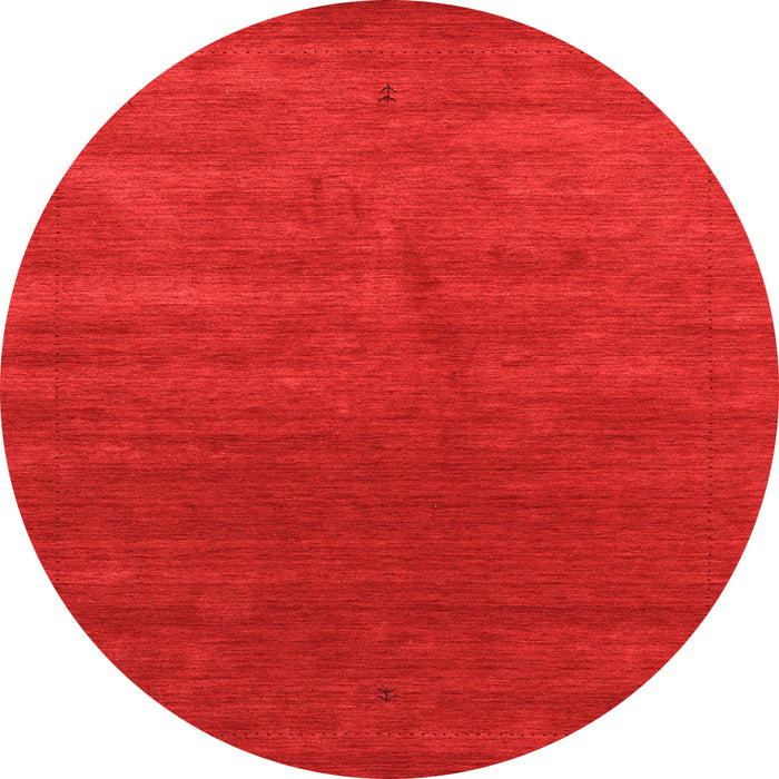 Square Abstract Orange Contemporary Rug, con2342org